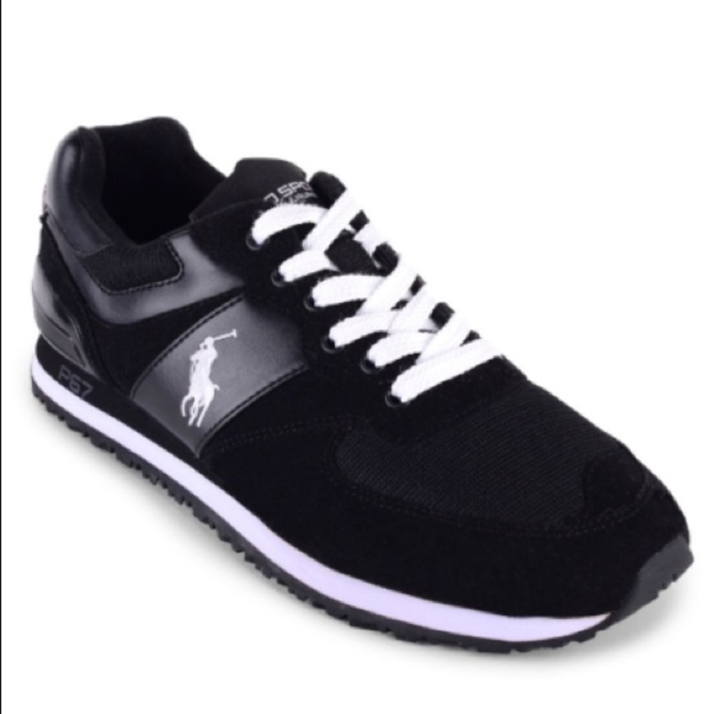 Polo Ralph Lauren Men Slaton Pony Sneakers Size 12 - Picture 1 of 2
